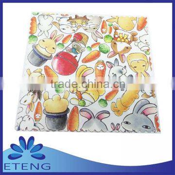 High-definition sublimated microfiber eyeglass cleaning cloth for promotion