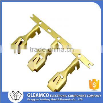 OEM brass electrical receptacle contact / brass contact pin / electrical plug brass pin