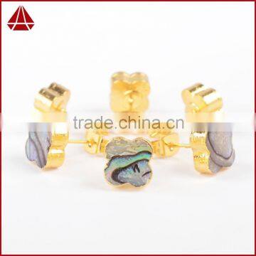High Quality Abalone Paua Shell Earring Clover Earrings for Girl Lucky Jewelry photo-4