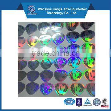 2015 hot sale hologram lable in Asia