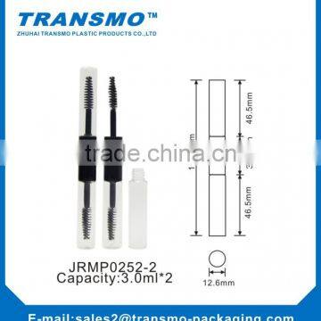 Double-end Plastic Translucent Clear Mascara Tube With Brush Applicator photo-2