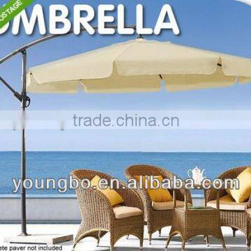 NEW OUTT 3 METER CANTILEVER OUTDOOR UMBRELLA PATIO GARDEN MARKET SUN SHADE BEIGE photo-3