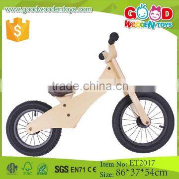 2015 New products 12 inch pneumatic tire wooden children bike