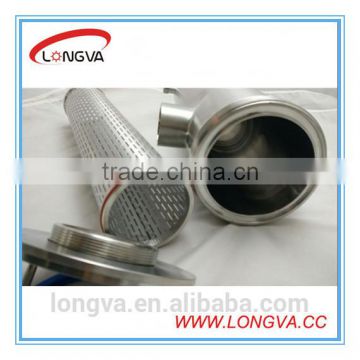 sanitary stainless steel weldign angle type wort filter