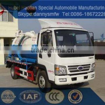 suction truck for sale hubei haotian new design Fecal suction truck sewage suction truck