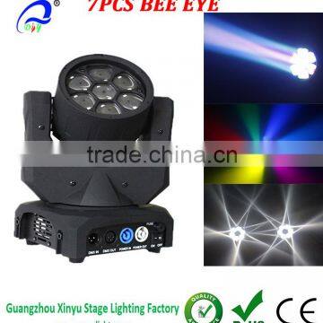 Osram 7pcs 10W RGBW 4 In1 Bee Eye Led Mini Professional Moving Head Light