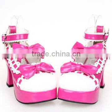 ladies relax high heel dinner girls bow canvas shoes