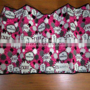 Front square shaped car windscreen cover sunshades with the prints