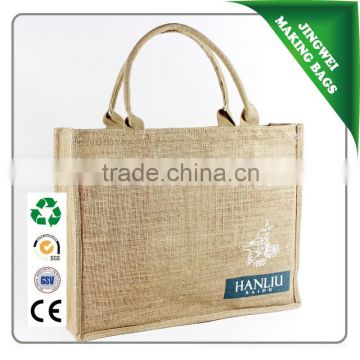 Wholesale customized promotion jute bag with good quality cheap price