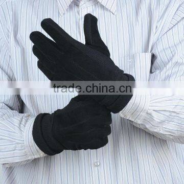 Comfortable yet Durable Men Suede Leather Gloves with Elastic Arm