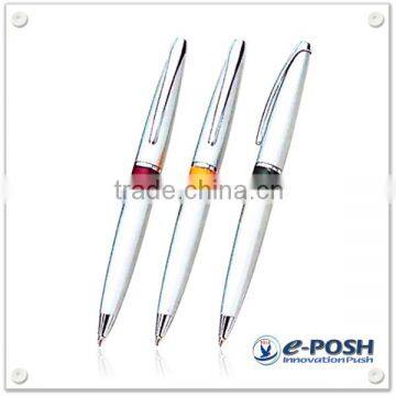 Metal ball pen with resin section