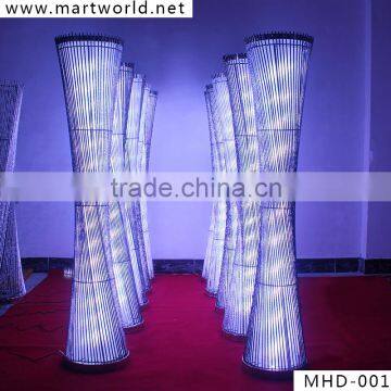 New design wedding aisle LED light wedding stages pillar column small pretty waist pillar for wedding decoration (MWS-015)