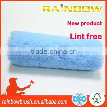 lint free blue/white polyester paint roller brush