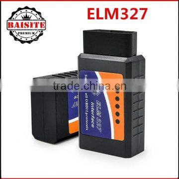 Latest Version high perfermance elm 327 bluetooth V2.1 OBD2 obdii Scanner elm327 bluetooth upports All OBD2 Model