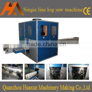 Automatic single channel toilet paper log saw cutting machine