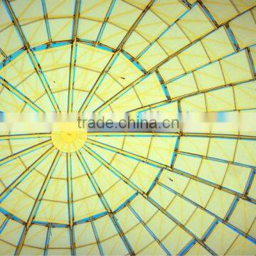 Color dome steel roof structure