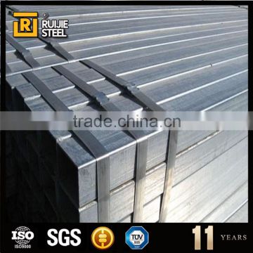 ms carbon erw pre-galvanized square steel tube,astm a53 erw mild steel galvanized square hollow section