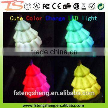 plastic color Changing LED Christmas Tree decor Lamp Night Light
