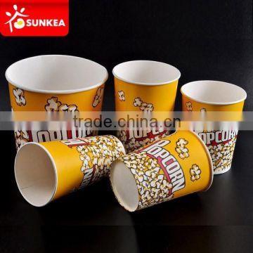 24oz 32oz 46oz paper popcorn cup / bucket