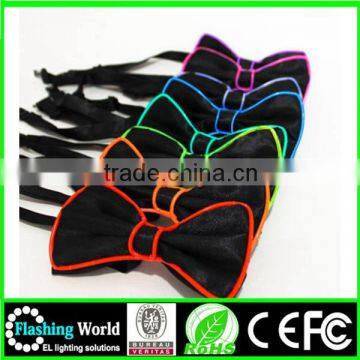 elegant and graceful beautiful in colour light up bow tie in the dark