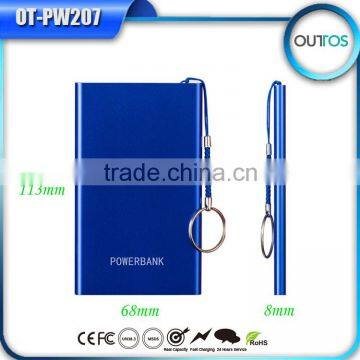 Mobile phone charger slim power bank 5000 mah