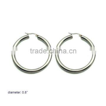 China Factory Wholesale Stainless Steel Hoop Earrings