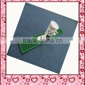 cheap coaster best custom personalised soft pvc bar pad