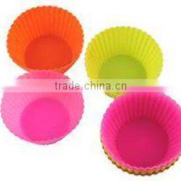 100% food grade Silicone jelly ice cream cupcake muffin mold