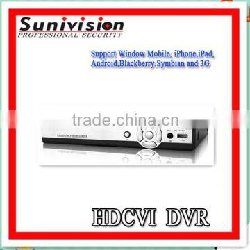 Support Remote Viewing Network DVR 4 channels 720p HD CVI DVR