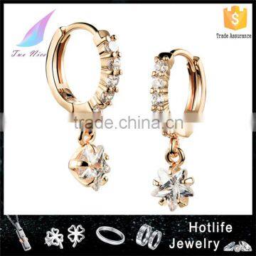 Women Fashion Trend Gift Cubic Zircon 2016 Hot Hanging Earring
