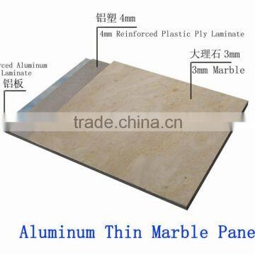 Super thin marble polymer plastic panels