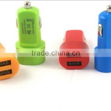 Mini Universal Dual 2 Port USB Car Charger For iPhone iPad iPod