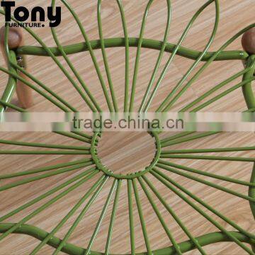 Classic Furniture Wood Base Armrest Leisure Chair photo-5