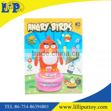 B/O universal rotation cartoon toy with light and music