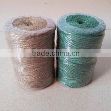 twisted natural Jute Twine,3ply,75M natural color jute twine,2mm