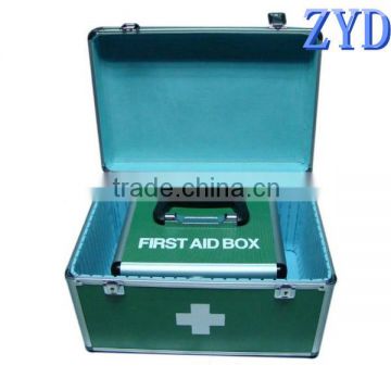 Small and medium size empty dental box aluminum medical case with lock