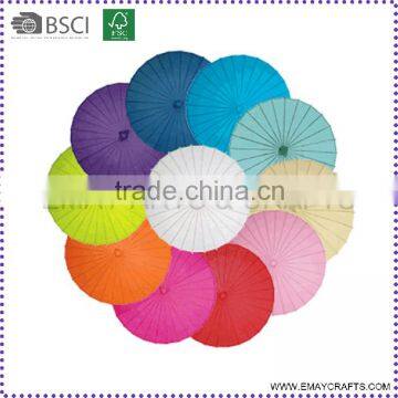 Colorful Outdoor Bamboo Paper Parasol for Wedding Decoration                        
                                                Quality Choice