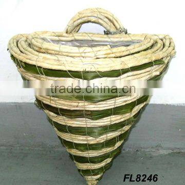 rattan wall basket,wall planter,Rattan Hanging Basket,rattan basket,Wall torch,wicker basket,hanging flower basket