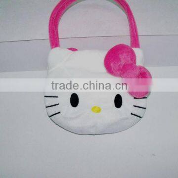 Cute Hello Kitty Plush Bag For Kids, Plush Hello Kitty Handbag, Plush Hello Kitty Purse