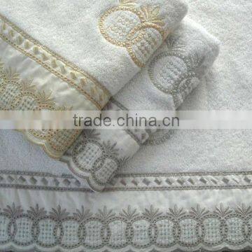 100 cotton embroidered hand towels