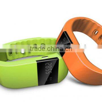 New arrival OLED display backlight silicone smart bracelet pedometer, waterproof bluetooth 4.0 sleep mornitoring wristband