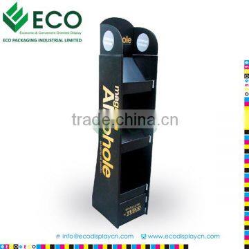 Black Elegant Ladder Shape Toy Advertising Corrugated Displaying Stand Wholesale