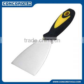 3'' Carbon Steel Flexible Scraper with Plastic Handle , Plastic Putty Knife building construction tools and equipment