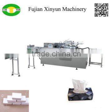 Full automatic facial tissue paper box wrapping machine