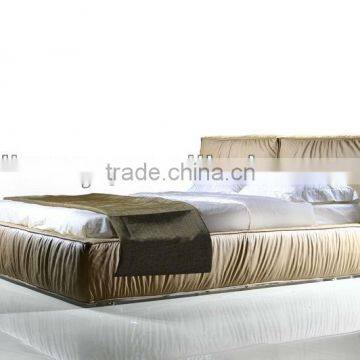 European Modern leather Soft bed (A-B32)