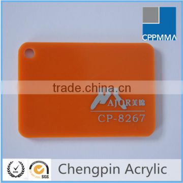 orange color low price of pmma sheet