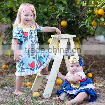 toddler girls bird tree outfits swing top skirts beautiful girl doll collar boutique dress