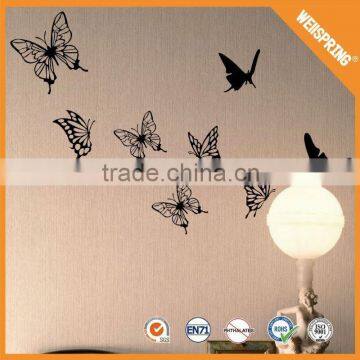 Price crash reflective removable 3d character butterfly wall sticker