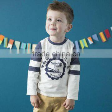 DB1109 wholesale dave bella 2014 fall 100% cotton boys boutique outfits baby clothes baby T-shirt baby cotton blouse