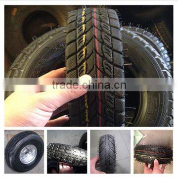 China factory of metal rim small rubber pneumatic wheel for carts